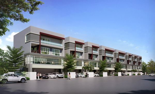 ให้เช่าโฮมออฟฟิศ 4 ชั้น เดอะ เทอร์มินอล สุวรรณภูมิ 54 ตรว 489 ตรม ที่จอดรถ อาคาร 3 คัน นอกอาคารสามารถจอดได้ 100 คัน บนถนนกิ่งแก้ว
