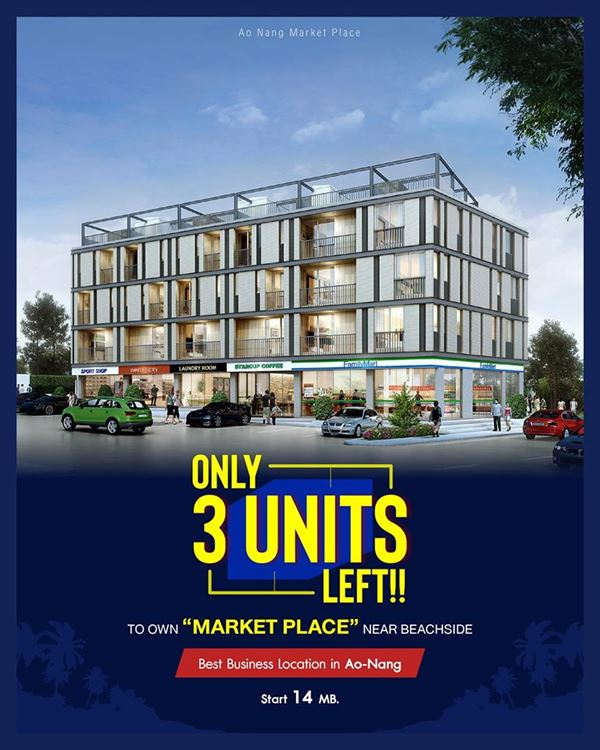 Rocco Condo – Aonang รอคโค่ อ่าวนาง คอนโด อาคารพาณิชย์ กระบี่ ราคาเพียง 2.8 ล้านบาท