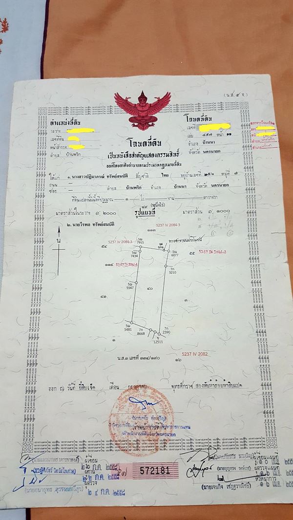 ขายที่ดินโฉนด 1 ไร่ นครนายก พร้อมสวนผลไม้และบ้านเดี่ยว อยู่แหล่งชุมชน