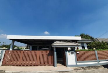 ขายบ้านเดี่ยวชั้นเดียว หมู่บ้านดิไอวี่อมตะนคร สำนักบก 3 นอน หลังริม มีสวน ต่อเติม ใกล้อมตะนครชลบุรี