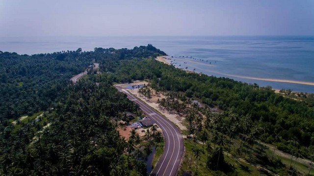 ขายที่ดิน หาดคอเขา หลังสวน ชุมพร ติดถนนเลียบชายหาด