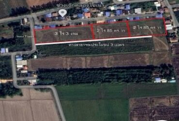 ขายที่ดินเปล่า 3 แปลง 8 ไร่ 1 งาน ในเมือง ต.หัวรอ อ.เมืองพิษณุโลก ไร่ละ 1.6 ล้านบาท
