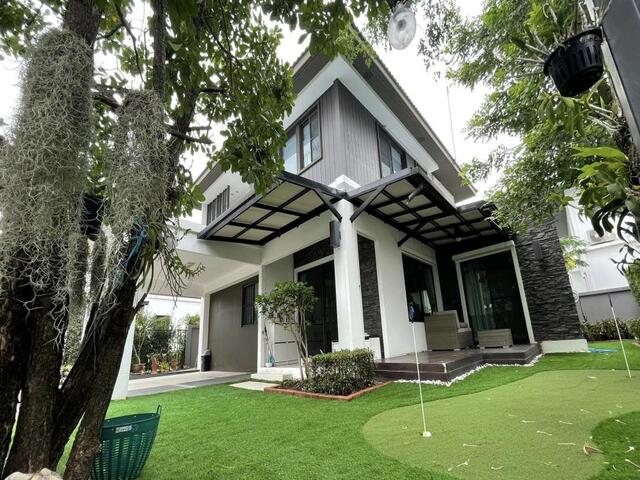 ขายหรือให้เช่าบ้านเดี่ยว 2 ชั้น หมู่บ้านมัณฑนา บางนา กม.7 บ้านตกแต่ง ใกล้ห้างเมกาบางนา