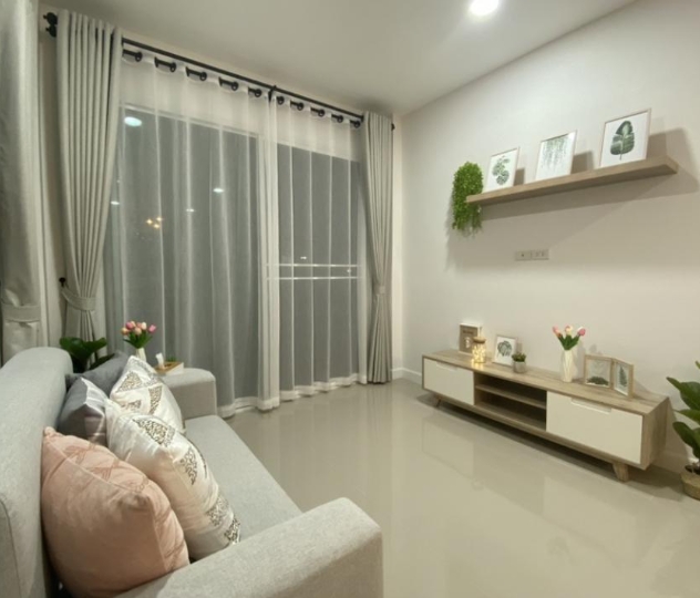 ให้เช่าบ้านแฝด 2 ชั้น รัชดาภิเษก42 มี 3 ห้องนอน 2 ห้องน้ำ มีเฟอร์นิเจอร์