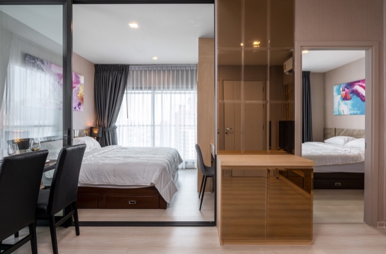 ให้เช่า คอนโด life สุขุมวิท48 ขนาด 40 ตรม. 2 ห้องนอน 1 ห้องน้ำ ห้องมุม