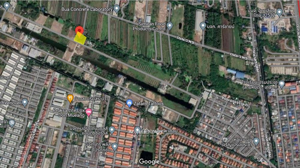 ขายที่ดินย่านหลักหก ปทุมธานี 598 ตร.ว. ห่างสนามบินดอนเมืองเพียง 15 นาที