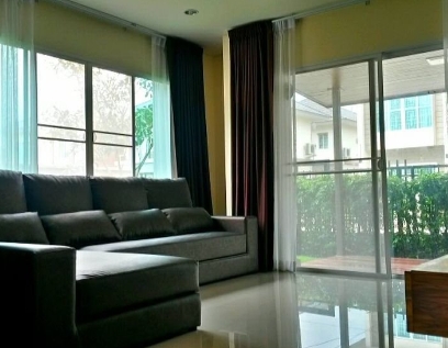 ให้เช่าบ้านเดี่ยว  พฤกษาปูริ วงจันทร์ มีนบุรี เนื้อที่ 50ตรว มี 3ห้องนอน 3ห้องน้ำ