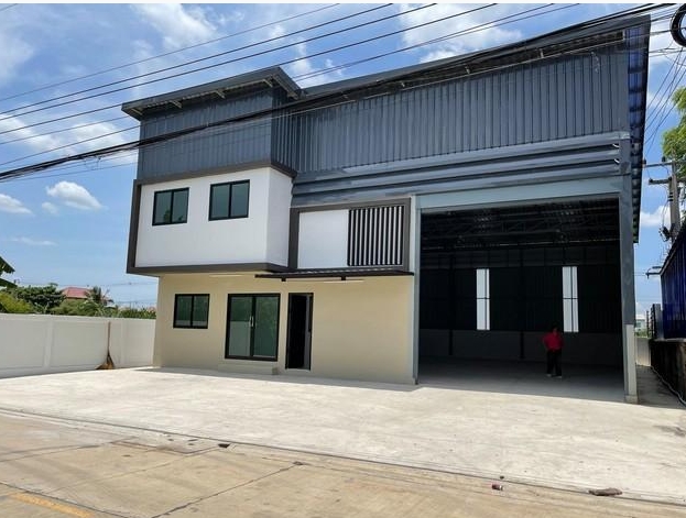 ให้เช่าโกดัง205ตรม ลำลูกกา คลอง 4 มีออฟฟิศ เนื้อที่ 100 ตรว