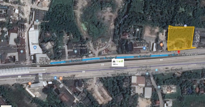 ขายที่ดิน2 ไร่กว่า ถนนรัตนาธิเบศร์ ติดแนวรถไฟฟ้าสายสีม่วง ใกล้สถานีบางพลู เหมาะทำคอนโด อาคารสูงได้