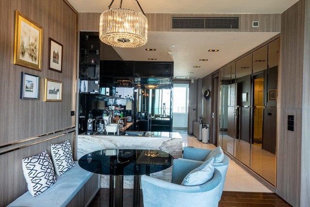 Condo for sale, Movenpick Residences, Najomtien Pattaya, 2 bedrooms, 2 bathrooms, 4th floor, area 90 square meters.