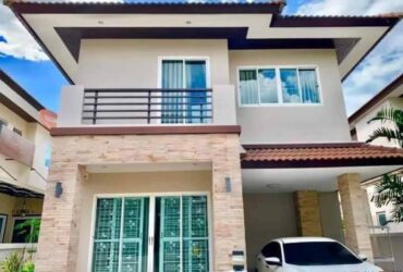 BH2077 ให้เช่าบ้านเดี่ยว 2ชั้น ลาดปลาเค้า43 หมู่บ้านราณีสิริ 3ห้องนอน เฟอร์นิเจอร์บางส่วน