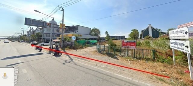 ขายที่ดิน 4 ไร่ ใกล้ เอแบค บางนา-ตราด กม. 26  บางเสาธง สมุทรปราการ  ที่แปลงสวย ด้านหน้าติดถนน