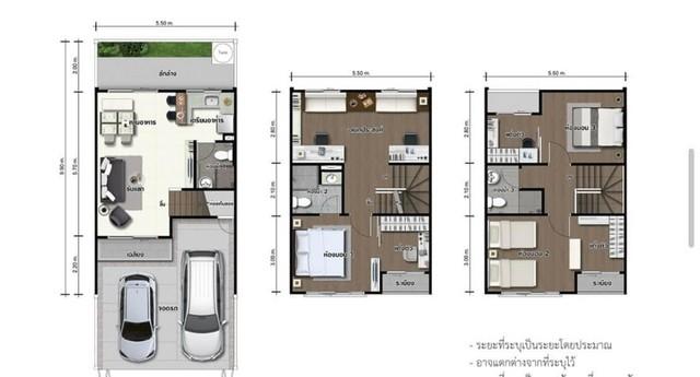 ให้เช่าทาวน์โฮม 3 ชั้น โครงการบ้านลุมพินี ทาวน์เพลส สุขุมวิท ศรีนครินทร์ ใกล้ BTS สำโรง
