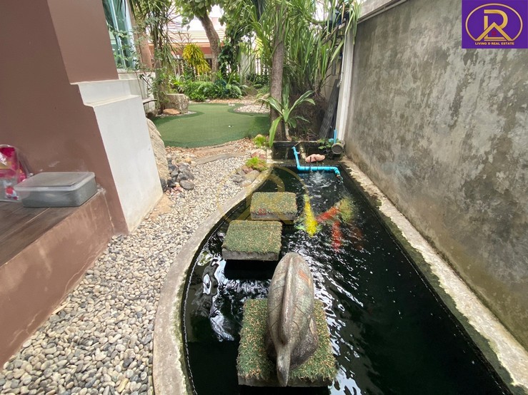 ขายบ้านบางแสน ขายบ้านเดี่ยว ถูกที่สุดในโครงการแกรนด์มณีรินทร์ สามมุข-บางแสน  หลังริม Type C ฟรีโอน