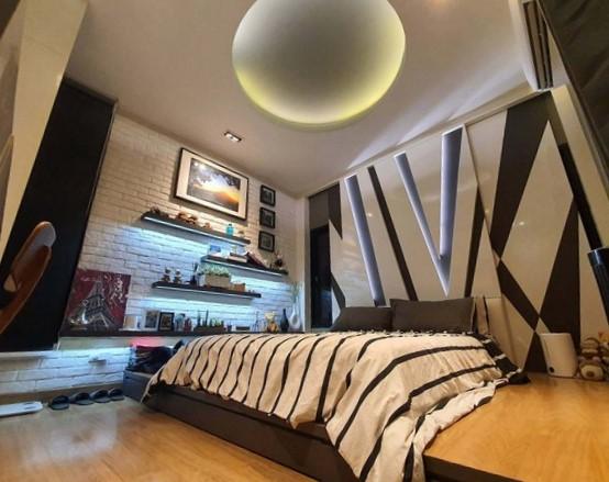 ขายบ้านเดี่ยวหรู 3 ชั้น 97 ตรว. สไตล์โมเดิร์น พร้อมอาคารสำนักงาน รัชดาซอย 3 ใกล้ MRT พระราม 9