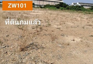 ขายที่ดินถมแล้ว เนื้อที่ 5-1-39 ไร่  บนถนนคอนกรีต ที่ตั้ง เขตตำบลท่าทราย   อ.เมือง สมุทรสาคร   ZW101