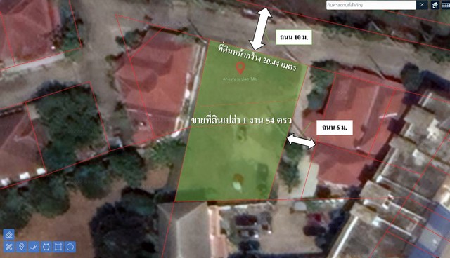 ขายที่ดินเปล่า ติดถนนใหญ่ 1งาน 54ตรว. บ้านโป่ง  ใกล้ประกันสังคม จ.ราชบุรี