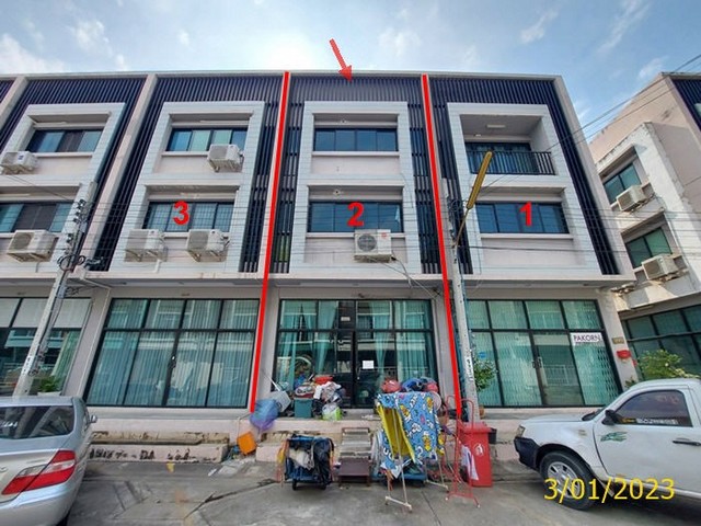 ขายอาคารพาณิชย์ 3 ชั้น หมู่บ้านศวรรยา 2 ซอยประชาอุทิศ 90 PKK04-04612