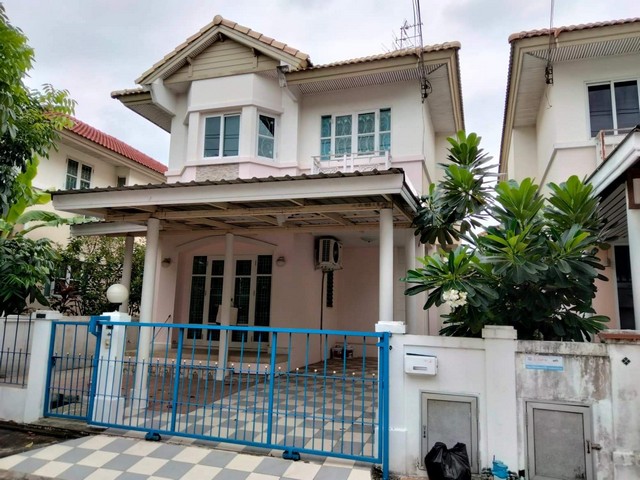 [H313]บ้านเดี่ยว หมู่บ้านชวนชื่นอุดมสุข ซอยกาญจนาภิเษก34 ประเวศ เดินทางสะดวกใกล้รถไฟฟ้า Airport Link ทางด่วน วงแหวน มอเตอรเวย์