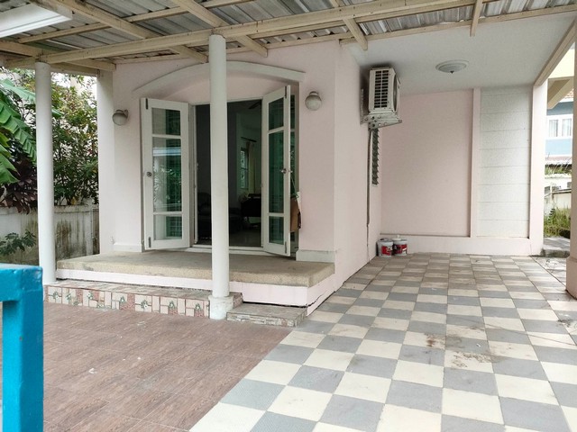 [H313]บ้านเดี่ยว หมู่บ้านชวนชื่นอุดมสุข ซอยกาญจนาภิเษก34 ประเวศ เดินทางสะดวกใกล้รถไฟฟ้า Airport Link ทางด่วน วงแหวน มอเตอรเวย์