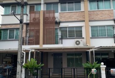 RH025123 ให้เช่า ทาวน์โฮม 3 ชั้น Town Plus Kaset Nawamin บ้านสวย พร้อมเข้าอยู่