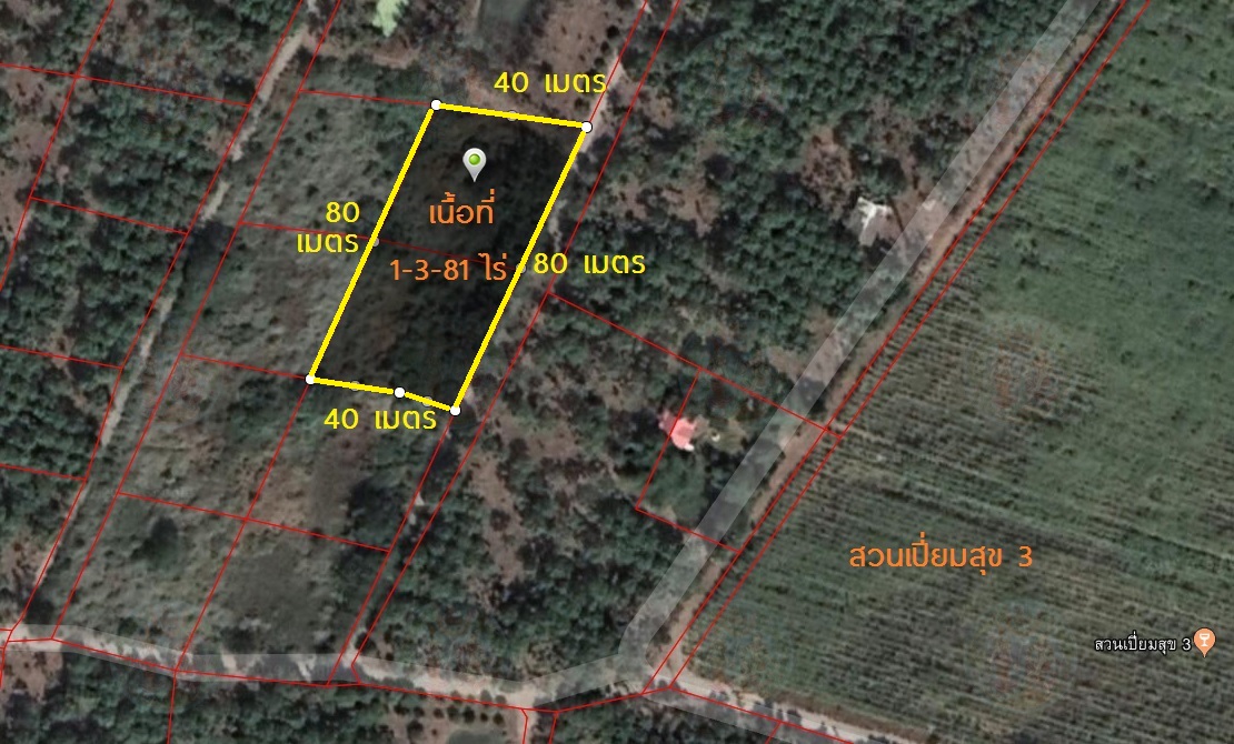พื้นที่ดิน –  53 Square Wah 0 Ngan 2 ไร่ 420000 – ใกล้ ไร่เก็บตะวัน ราคา ดี