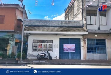ขาย บ้านพร้อมที่ดิน 40.5วา 3 นอน 2 น้ำ ถ.หน้าเมือง ต.ตลาด สุราษฎร์ธานี ใกล้ห้างโคลีเซียม 70 เมตร