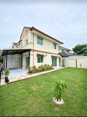 WW243 ขาย บ้านแฝดหลังริม หมู่บ้านพฤกษาวิลล์ 50/1  ซอยมิสทีน  ถนนราษฎร์พัฒนา (BS6602-12)