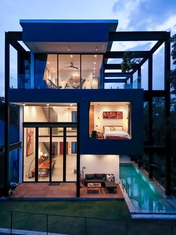 ให้เช่าบ้านพลูวิลล่า 3ชั้น ย่านบางน้ำผึ้ง Luxury modern pool villa Loft 3ห้องนอน 3 ห้องน้ำ พื้นที่ใช้สอย 300 ตรม. ใกล้สะพานภูมิพล