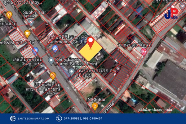ขาย ที่ดิน 200วา บ้าน 2หลัง ซ.การุณราษฎร์30 สุราษฎร์ธานี หน้ากว้าง 22 ม. ใกล้รร.อนุบาลจังหวัด 2 นาที