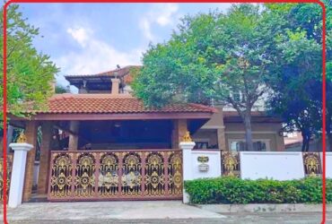 รพ.สินแพทย์เลียบมอเตอร์เวย์ พระยาสุเรนทร์ ให้เช่าบ้านเดี่ยว2ชั้น 6แอร์  พร้อมเฟอร์ หรูขนาดใหญ่60ตรว.3นอน 3น้ำ 240ตรม.วงแหวน รามอินทรา