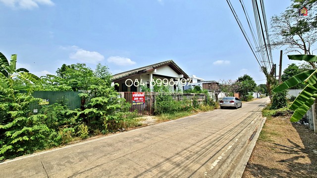 ขายที่ดิน ติวานนท์ แคราย เมืองนนทบุรี 388 ตร.วา ถมแล้ว ติดถนน 2 ซอย ติวานนท์ 44 และ 46 ใกล้รถไฟฟ้าสายสีชมพู ขายถูก 23.28 ล.