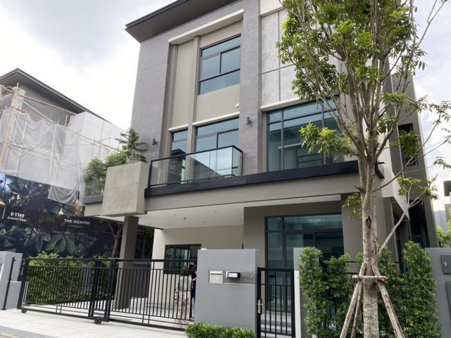 BH2057 ให้เช่าบ้านเดี่ยว ตกแต่งสวยพร้อมอยู่ บ้านใหม่  3ชั้น โครงการเดอะ เจนทริ สุขุมวิท101 ปุณณวิถี