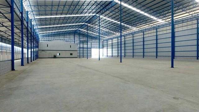 ให้เช่าโกดังพื้นที่สีม่วง 2,200 ตร.ม. ขอใบรง.4 ได้ หม้อแปลง250 kva ย่านถนนพระราม 2 บางโทรัด สมุทรสาคร