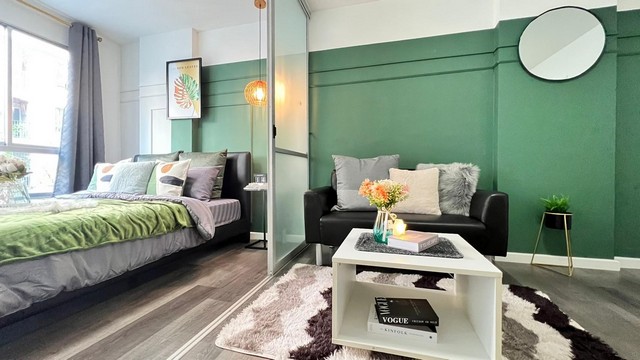 ให้เช่าคอนโดห้องสวย  dcondo Campus Resort Bangna (ดีคอนโด แคมปัส รีสอร์ท บางนา ) 1 ห้องนอน 1 ห้องน้ำ
