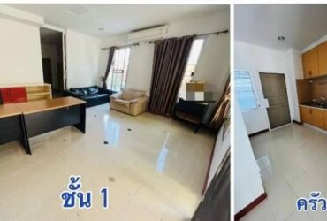 C3501 ให้เช่าทาวน์โฮม 3 ชั้น โครงการบ้านกลางเมือง Swiss Town เกษตร-นวมินทร์ พร้อมเฟอร์นิเจอร์