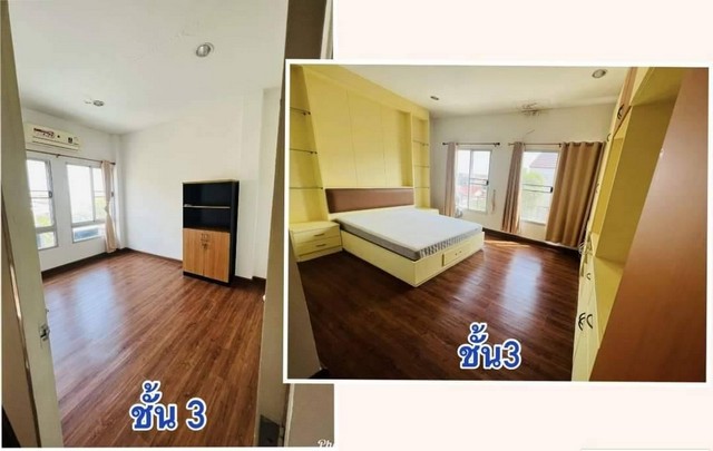 C3501 ให้เช่าทาวน์โฮม 3 ชั้น โครงการบ้านกลางเมือง Swiss Town เกษตร-นวมินทร์ พร้อมเฟอร์นิเจอร์
