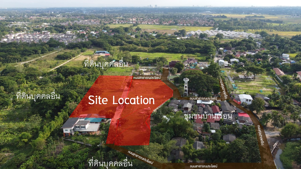 ขายที่ดินแม่โจ้ อ.สันทราย ใกล้โรงพยาบาลสันทราย จ.เชียงใหม่