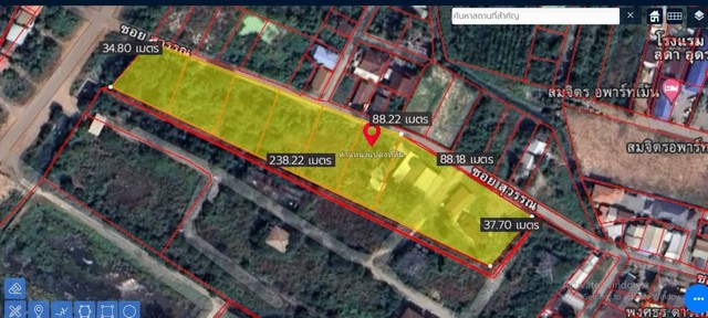 ขายด่วน ที่ดินสวย 3-3-71 ไร่ ซอยสุวรรณ อ.เมืองอุดรธานี  ZE411