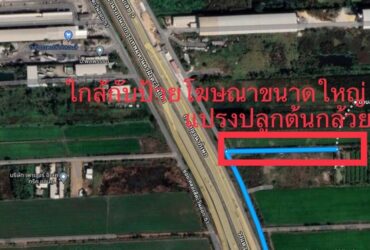 ขายที่ดิน ติดถนนกาญจนาภิเษก ตร.ว.ละ 10000 บาท 3 ไร่ 1 งาน 46 ตร.ว. Land for sale