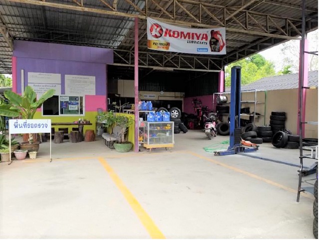 ขายบ้านพร้อมกิจการ ตรวจสภาพรถ ติดถนนเพชรเกษม ท่าแซะ-ชุมพร PSC09649