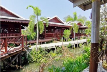 ขายบ้านพักตากอากาศพร้อมกิจการร้านอาหาร ติดแม่น้ำแม่กลอง สมุทรสงคราม PSC10080