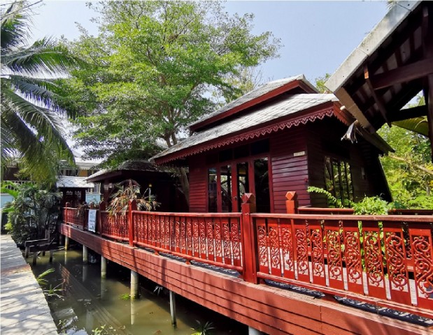 ขายบ้านพักตากอากาศพร้อมกิจการร้านอาหาร ติดแม่น้ำแม่กลอง สมุทรสงคราม PSC10080