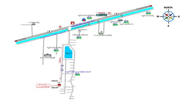 ขายบ้านเดี่ยว   หมู่บ้านสัมมากร รังสิต-คลอง 7 ปทุมธานี
