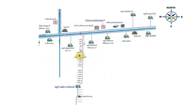 ขายบ้านเดี่ยว   หมู่บ้านฆัมวาน รังสรรค์ ปทุมธานี (PKT77272)