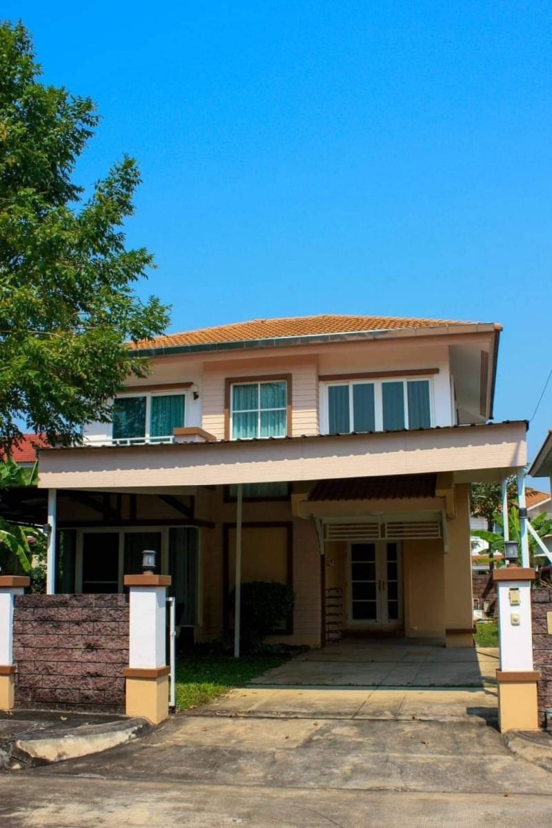 ขายบ้านพร้อมผู้เช่า  โครงการคุณภาพ​ Q House​ บรรยากาศ​ร่มรื่น​เย็นสบาย