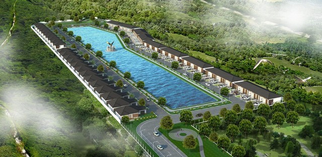 ขายบ้านทาวโฮมชั้นเดียว โครงการวิวฐานทรัพย์แลนด์ ชุมแสง-วังจันทร์ ระยอง 1,290,000 ล้าน
