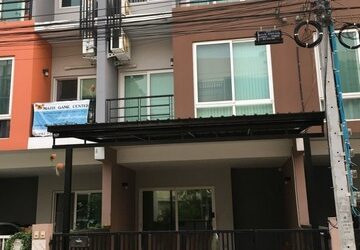 [H343]บ้านว่างให้เช่า ทาวน์โฮม กรีนิช รามอินทรา มีนบุรี ใกล้แฟชั่น โครงการติดถนนใหญ่ ใกล้รถไฟฟ้าสายสีชมพู ทางด่วน มอเตอร์เวย์