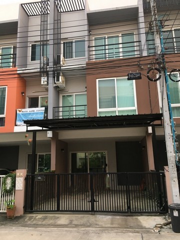 [H343]บ้านว่างให้เช่า ทาวน์โฮม กรีนิช รามอินทรา มีนบุรี ใกล้แฟชั่น โครงการติดถนนใหญ่ ใกล้รถไฟฟ้าสายสีชมพู ทางด่วน มอเตอร์เวย์