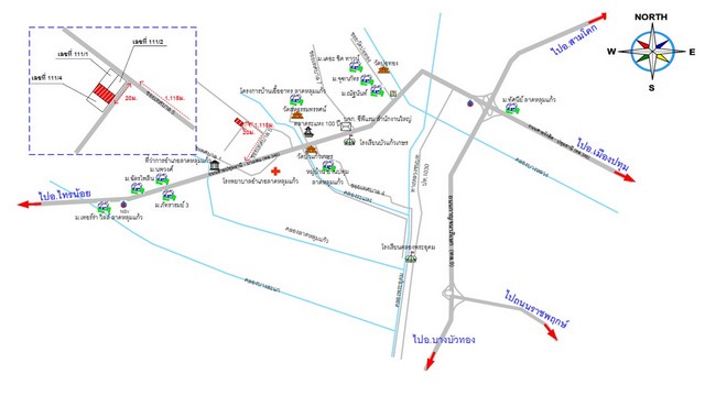 ขายทาวน์เฮ้าส์  หมู่บ้านเดอะเนเจอร์ พาร์ค ปทุมธานี (PKT44983)